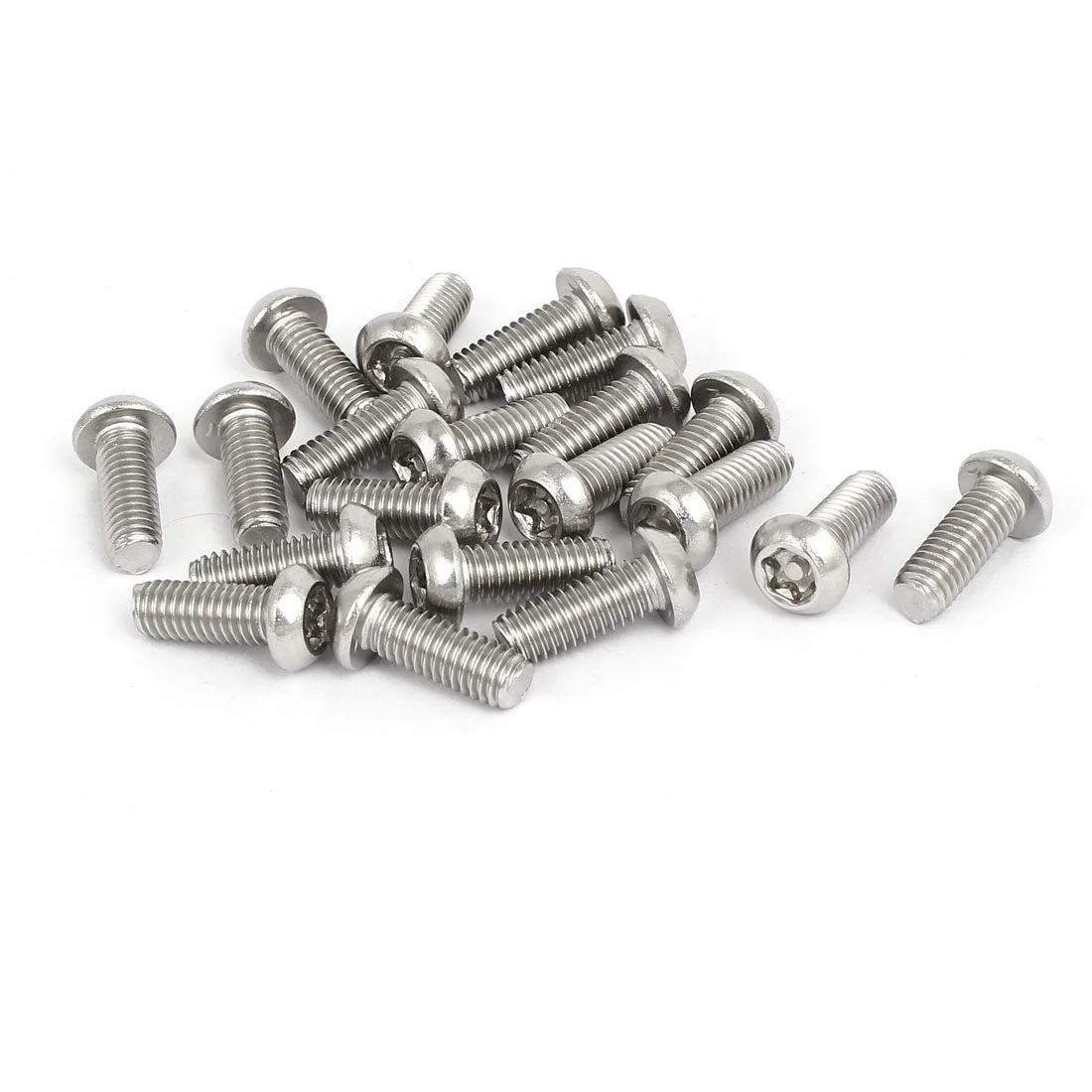 M6x16mm 304 Stainless Steel Button Head Torx Security Tamper Proof Screws 20pcs