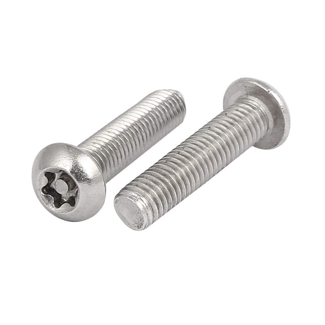 M8x35mm 304 Stainless Steel Button Head Torx Security Machine Screws 2pcs