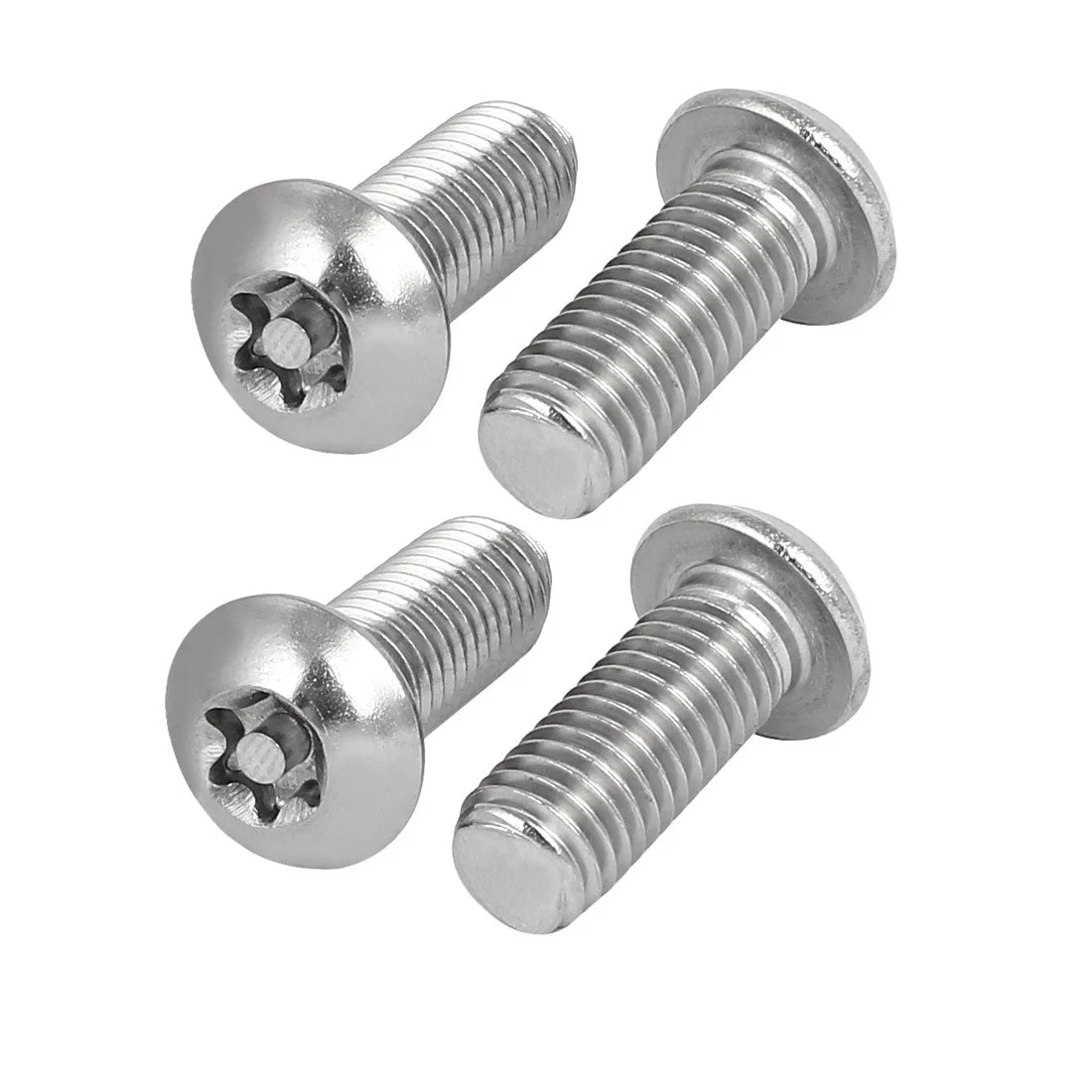 M10x25mm 304 Stainless Steel Button Head Torx Security Machine Screws 4pcs