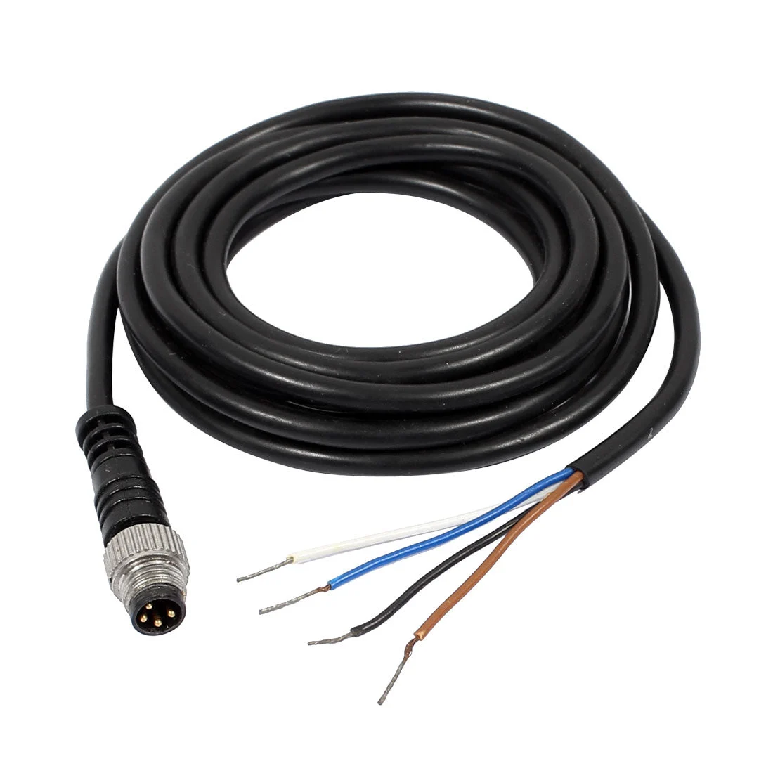 M8 2m Male Straight Head 4 Pin Connector Aviation Electrical Cable