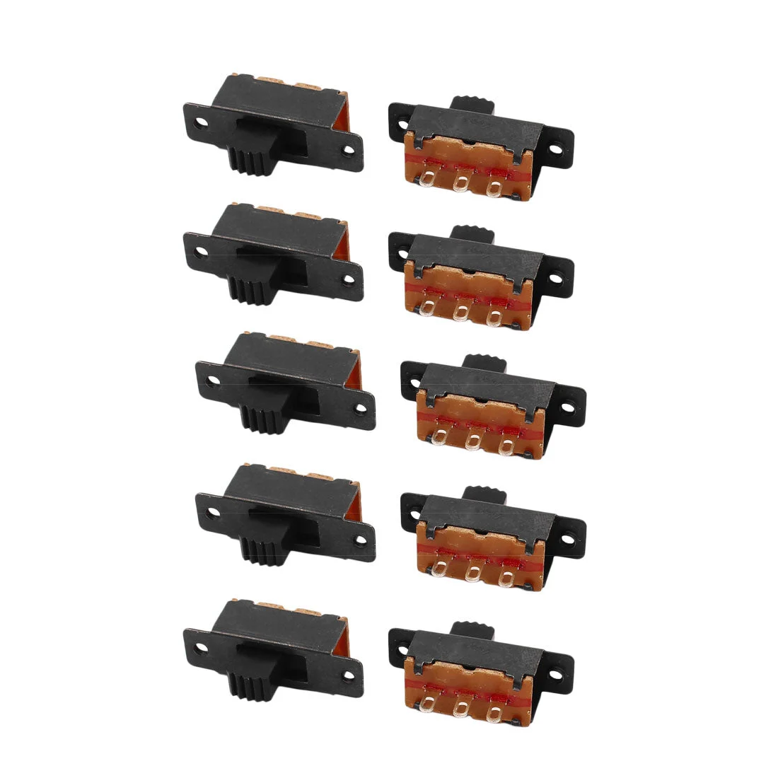 10Pcs 2 Position 3P SPDT Micro Miniature PCB Slide Switch Latching Toggle Switch
