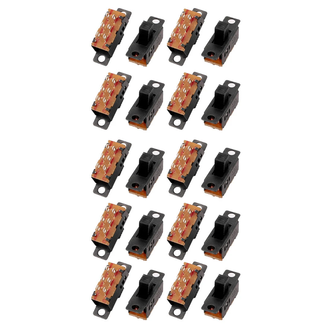 Uxcell 20Pcs 3 Position 6P 2P3T Micro Miniature PCB Slide Switch Latching Toggle Switch