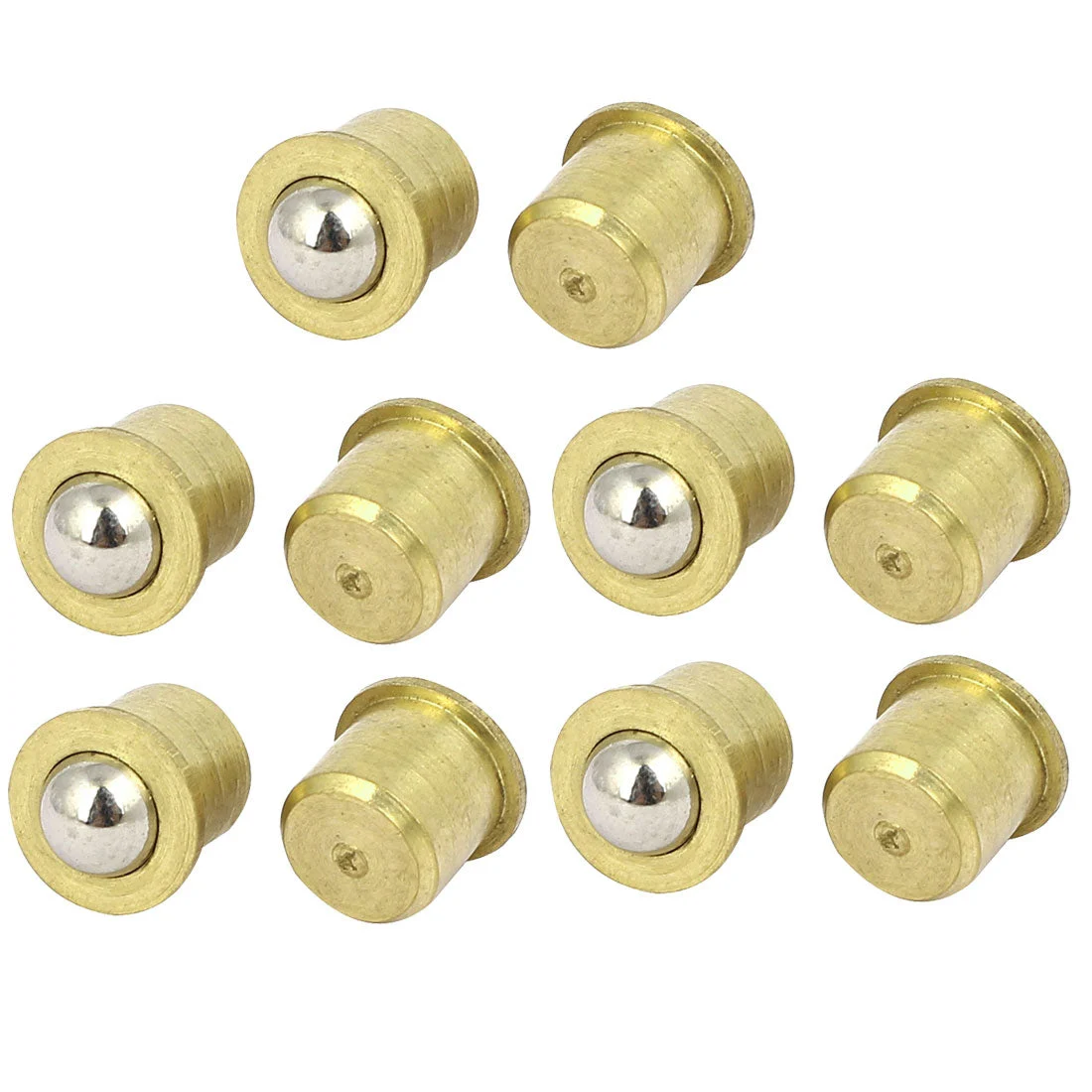 Household Cabinet Door Brass Ball Catches Latch Catcher 8mm Dia 10pack