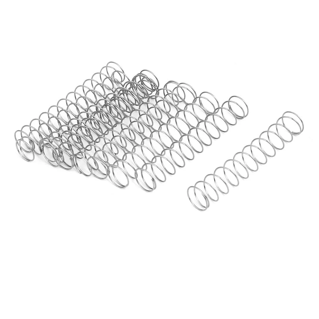 0.5mmx9mmx50mm 304 Stainless Steel Compression Springs 10pcs