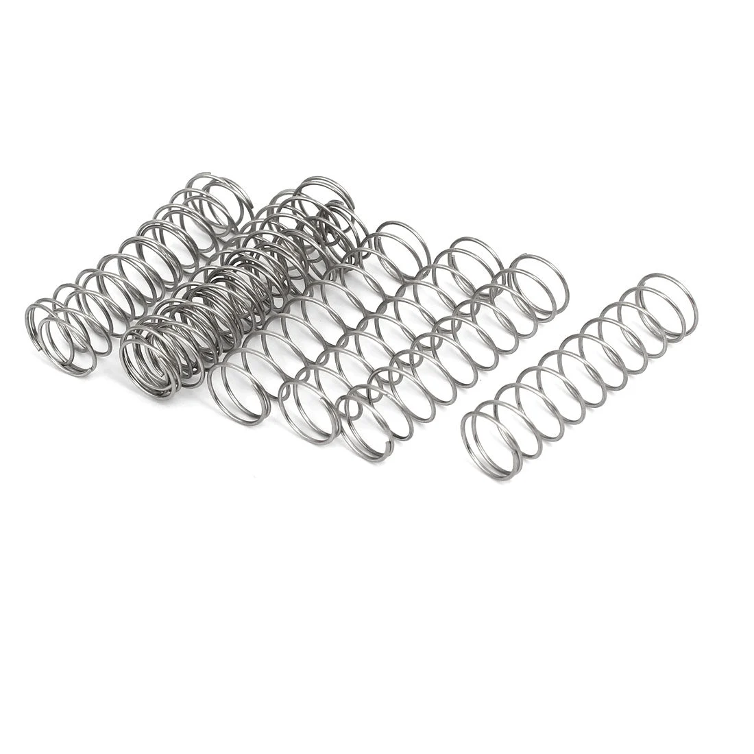 0.8mmx13mmx50mm 304 Stainless Steel Compression Springs 10pcs