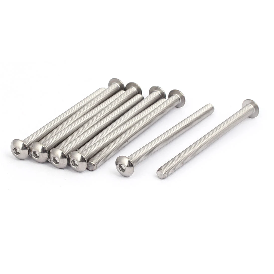 M5x70mm 304 Stainless Steel Button Head Hex Socket Cap Screws Bolts 10pcs