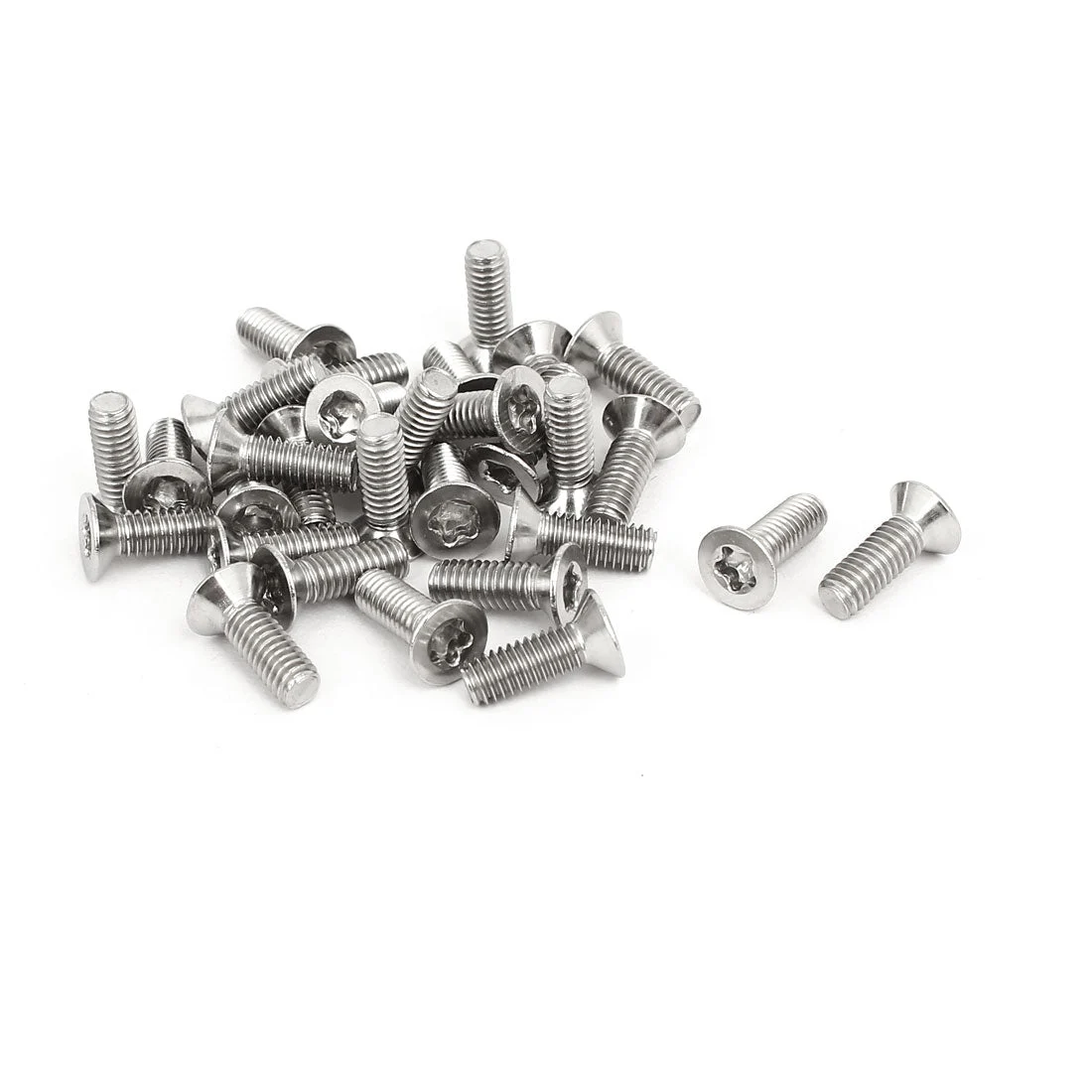 Uxcell Flat Head Torx Screws M4*12mm 304SUS 30pcs