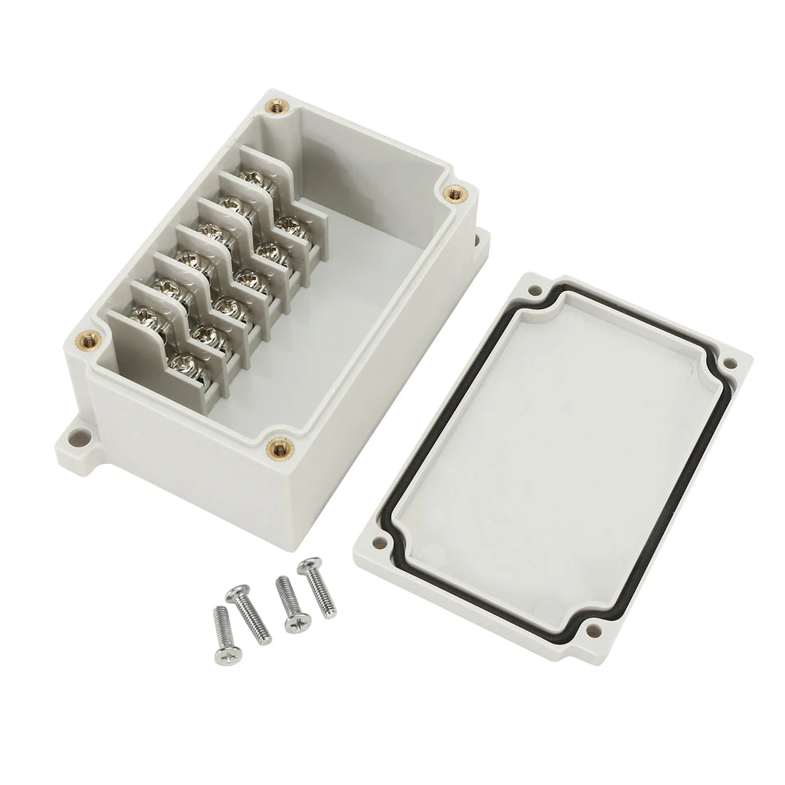 3.3"x2.1"x1.6"(83mmx54mmx40mm) ABS Flame Retardant Dustproof IP66 Junction Box Universal Project Enclosure