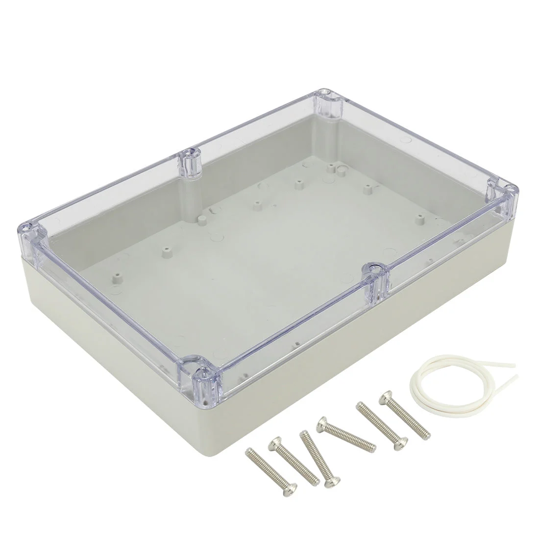 Uxcell 10.4"x7.2"x2.4"(263mmx182mmx60mm) ABS Junction Box Electric Project Enclosure Clear