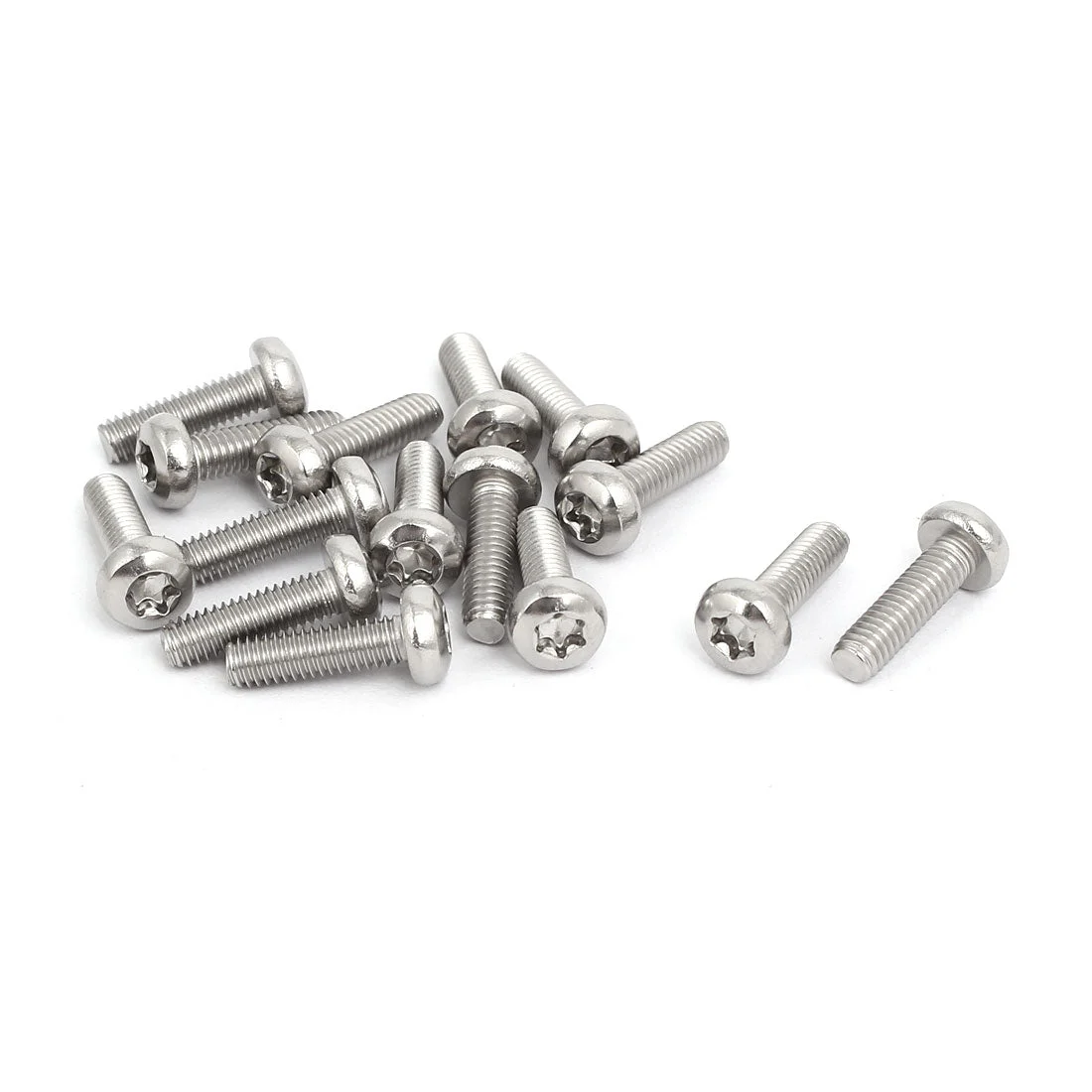 M4x14mm 316 Stainless Steel Pan Head Torx Socket Cap Security Screw 15pcs