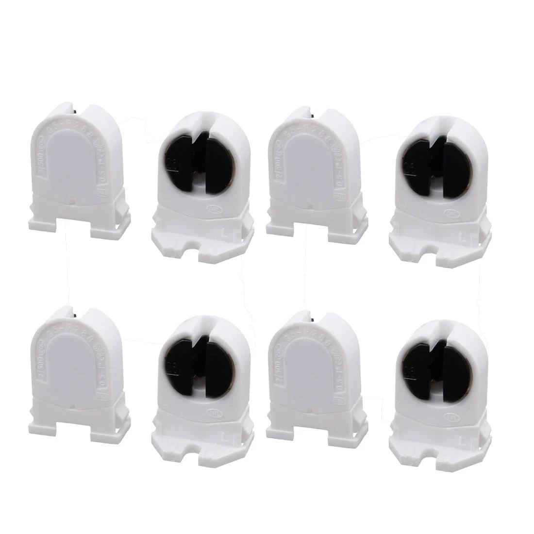 8Pcs T5 Fluorescent Light Holder G5 Base Bi-Pin Lamp Socket AC 500V 2A for LED Fluorescent Tube