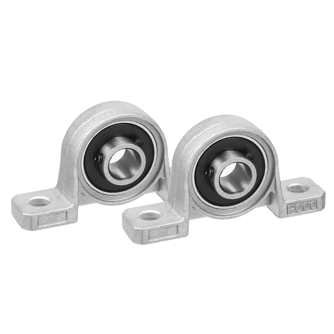 2pcs KP000 10mm Bore Zinc Alloy Inner Ball Mounted Pillow Block Insert Bearing
