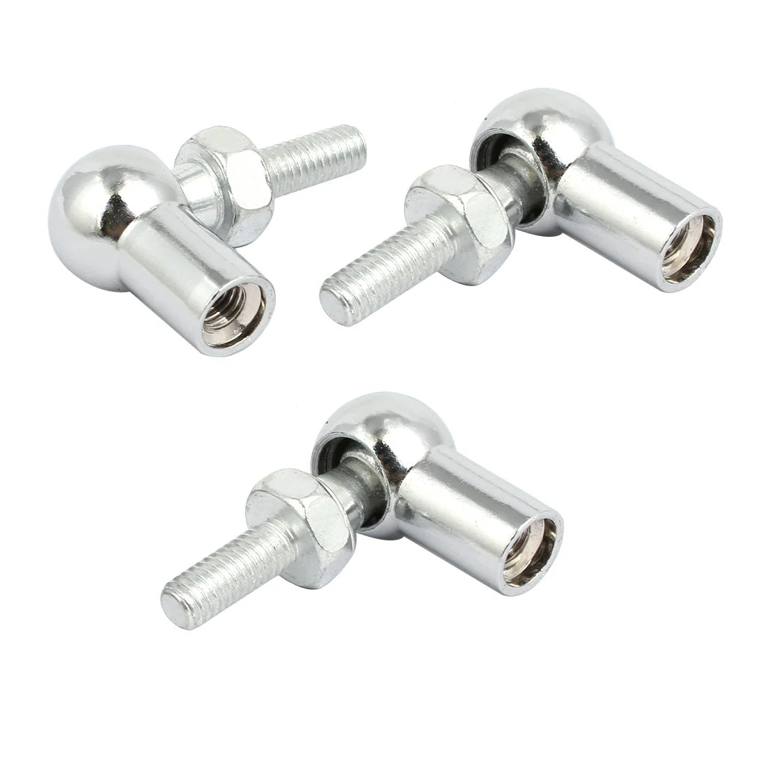 M6 Male to M6 Female Thread Gas Spring Ball Joint Connector End Fitting 3pcs
