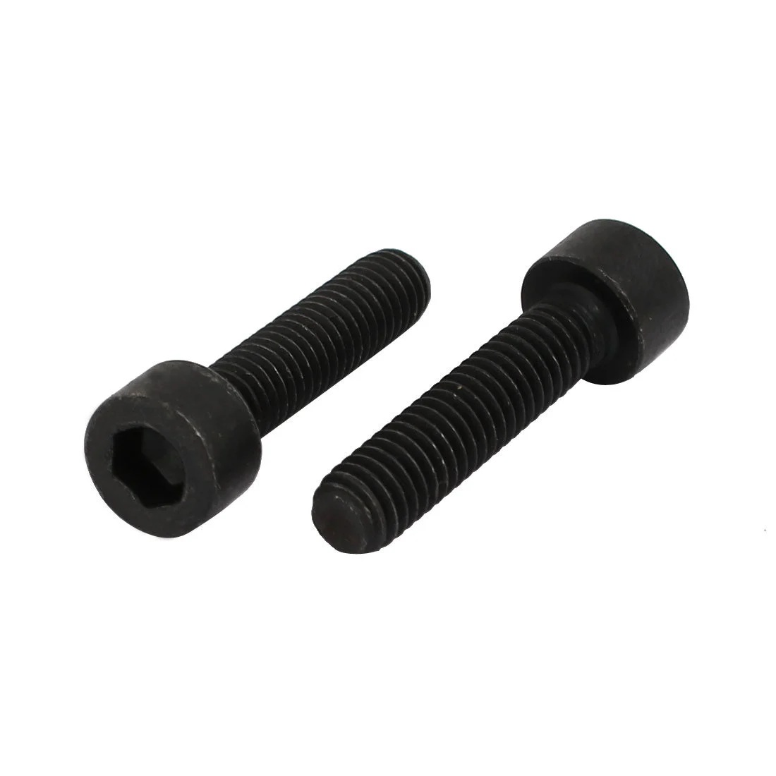 8.8 Grade M6x25mm Full Threaded Hex Socket Drive Left Hand Thread Bolt 2pcs