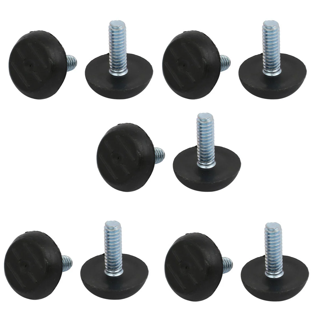 10pcs M6x20mm Thread Adjuster Screw On Furniture Glide Leveling Foot
