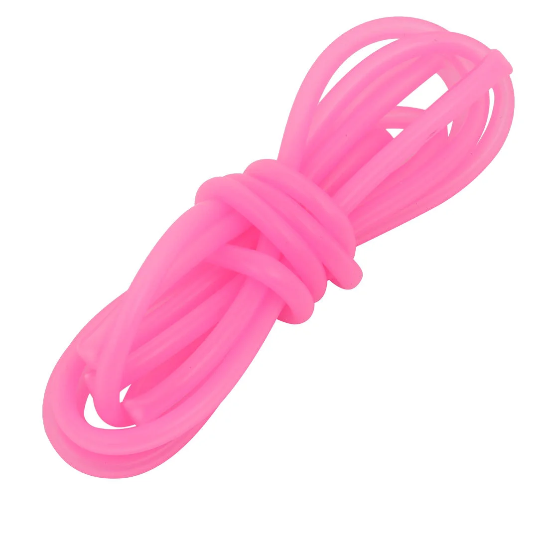 3mm x 5mm Dia High Temp Resistant Silicone Tube Hose Rubber Pipe Pink 2M Long