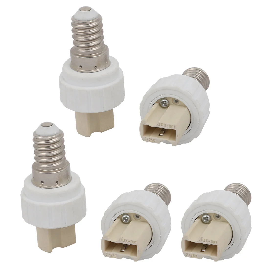 5pcs E14 to G9 Extender Adapter Converter Lamp Bulb Socket Holder White