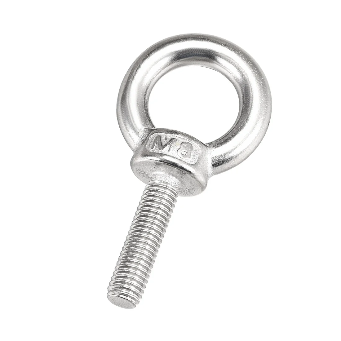 5 Pcs M8x30mm Thread 20mm Inside Dia 35mm Outside Dia 304 Stainless Steel Lifting Eye Bolt