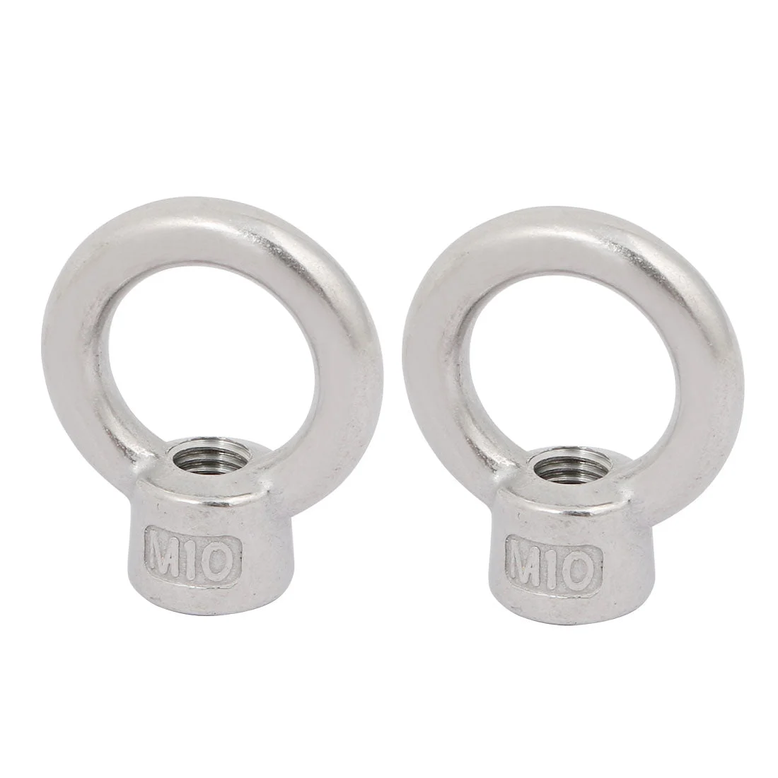 M10 Thread 304 Stainless Steel Japanese Style Ring Shaped Lifting Eye Nut 2pcs