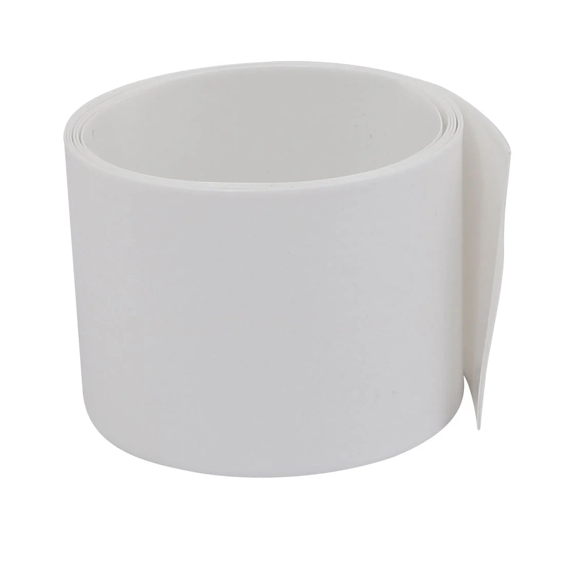 40mm Flat Width 1 Meter Long PVC Heat Shrinkable Tube White for 9V Battery Pack