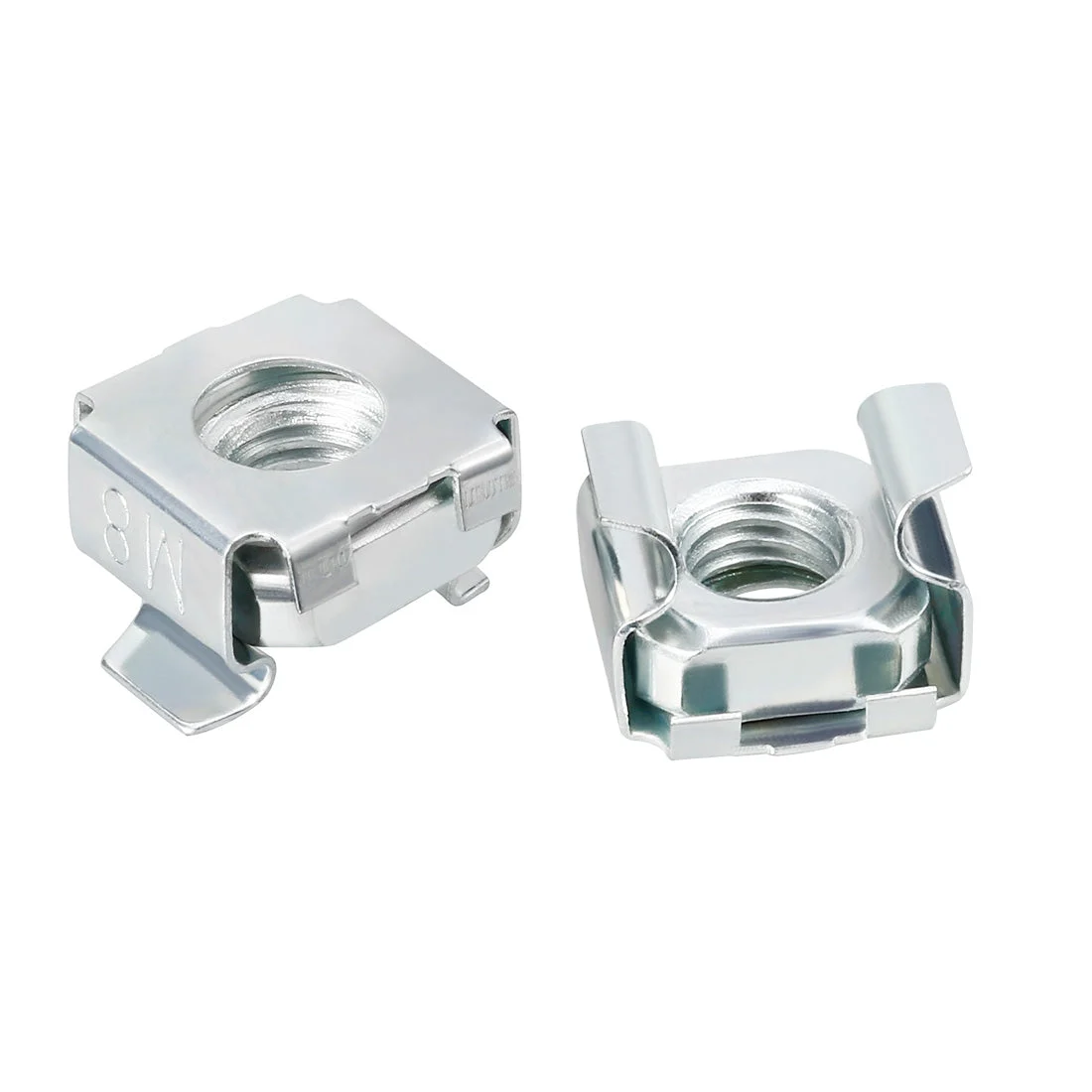 20pcs Carbon Steel Zinc Plated M8 Cage Nut for Server Shelf Cabinet