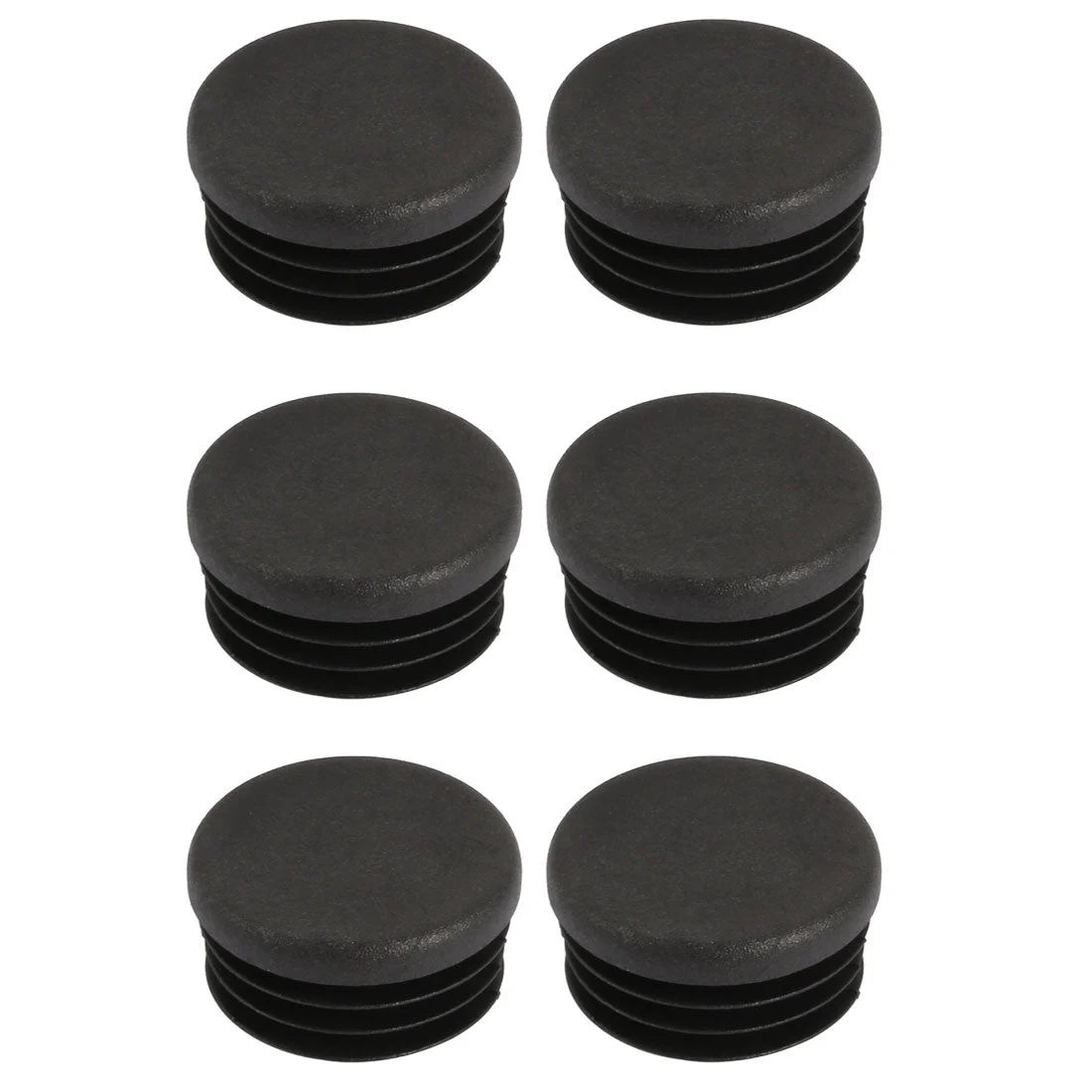 6 Pcs Chair Table Leg Plastic Cap Round Tube Insert Fit 28mm Pipe Outer Dia