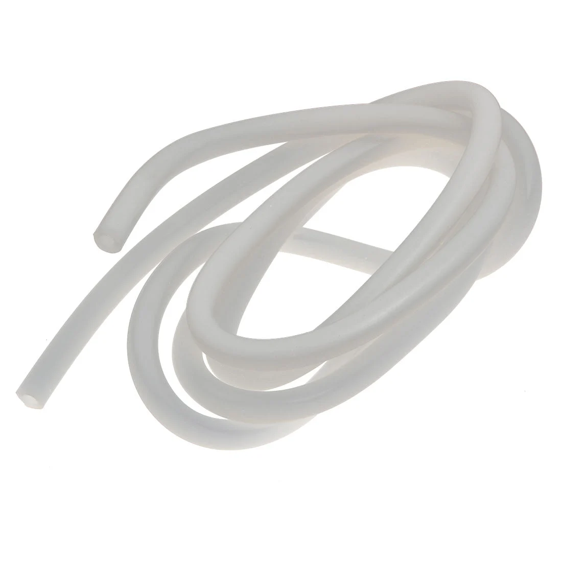 6mm x 11mm Heat Resistant Soft Silicone Tube Hose Pipe 2M Long Milky White