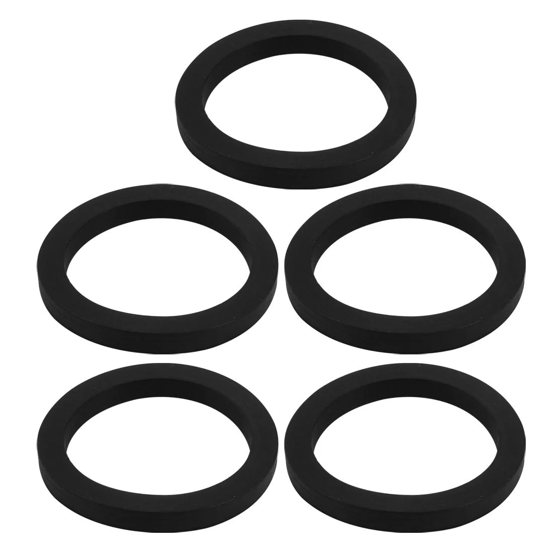 5Pcs 35mm x 45mm x 5mm Rubber Oil Sealing O-Rings Washer Gasket Black