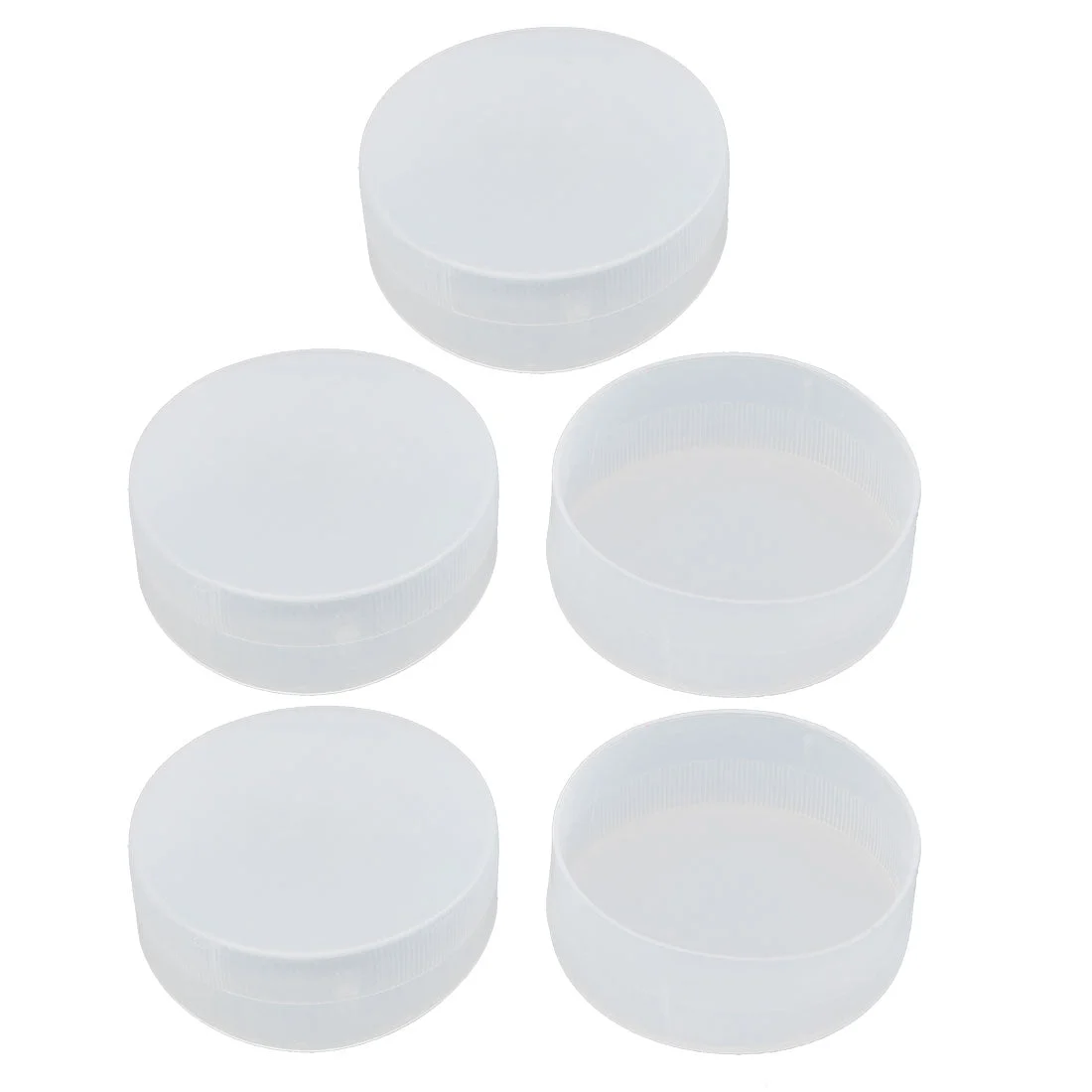 60mm Inner Dia PE Plastic End Cap Bolt Thread Protector Tube Cover 5pcs