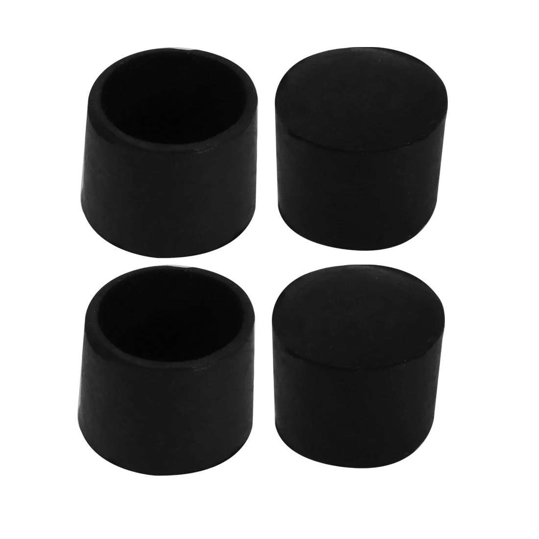 4Pcs Chair Leg Caps Rubber Floor Protector Furniture Feet Covers 25mm Inner Dia