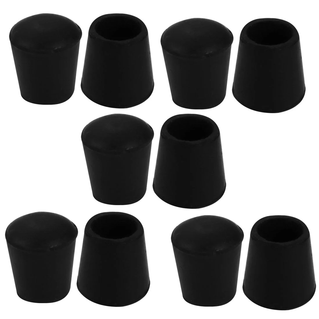 10Pcs Chair Leg Caps Rubber Floor Protector Furniture Feet Covers 16mm Inner Dia