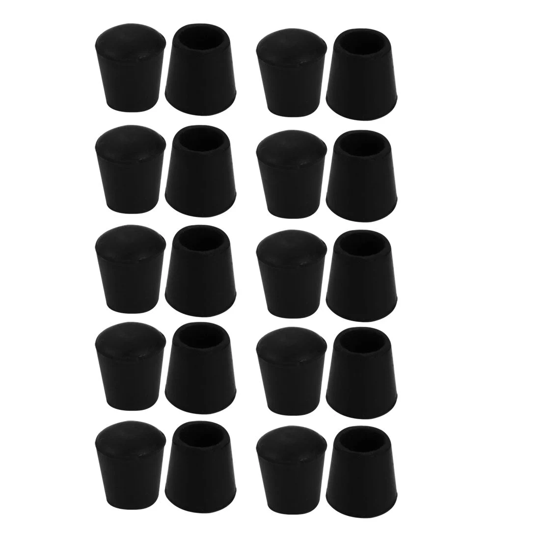 20Pcs Chair Leg Caps Rubber Floor Protector Furniture Feet Covers 16mm Inner Dia