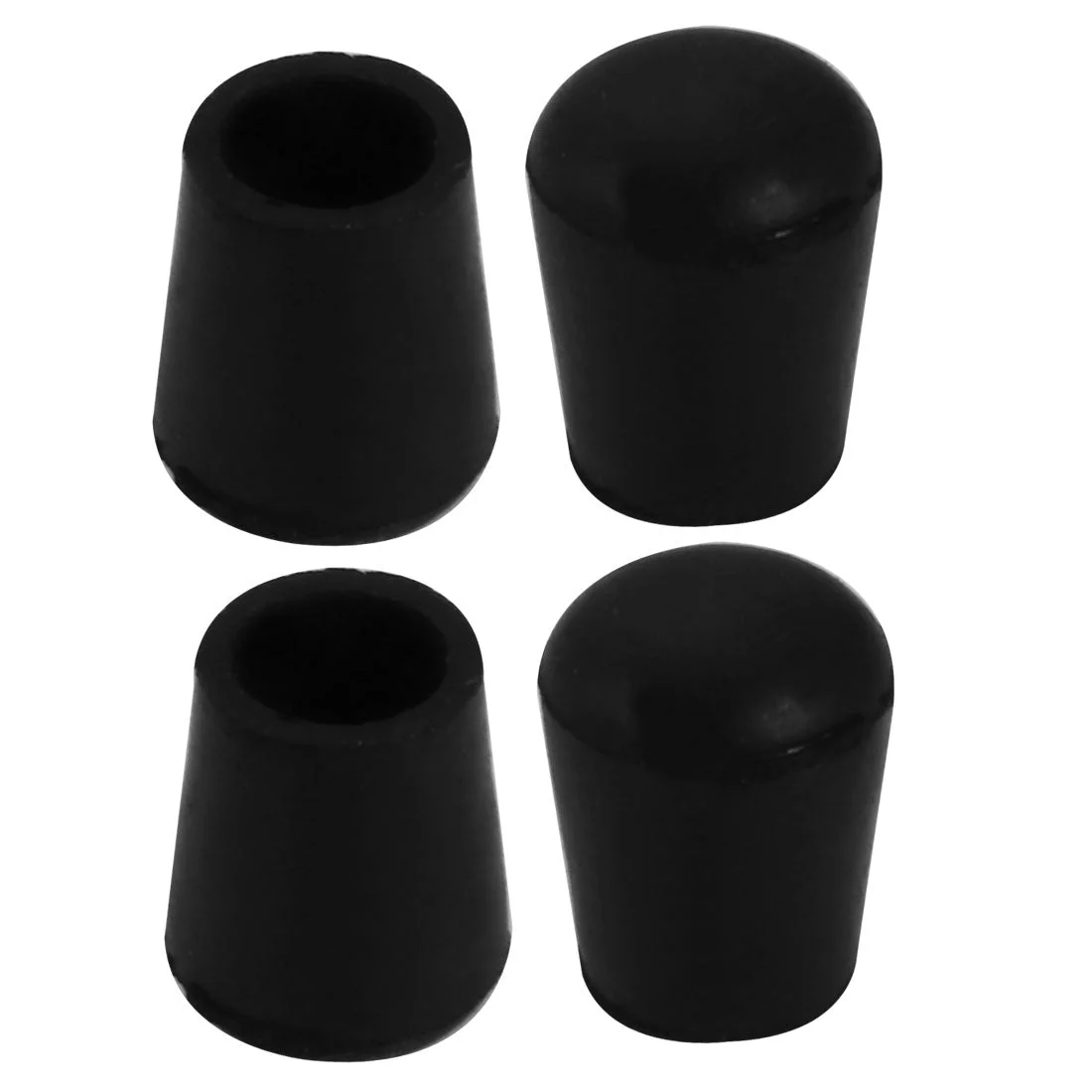 4Pcs Chair Leg Caps Rubber Round Furniture Feet Covers 10mm Inner Dia