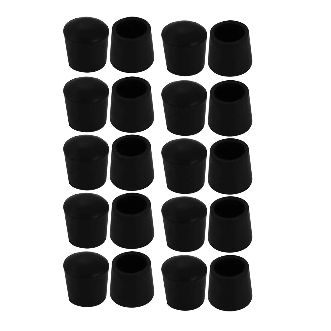 20Pcs Chair Leg Caps Rubber Floor Protector Furniture Feet Covers 12mm Inner Dia