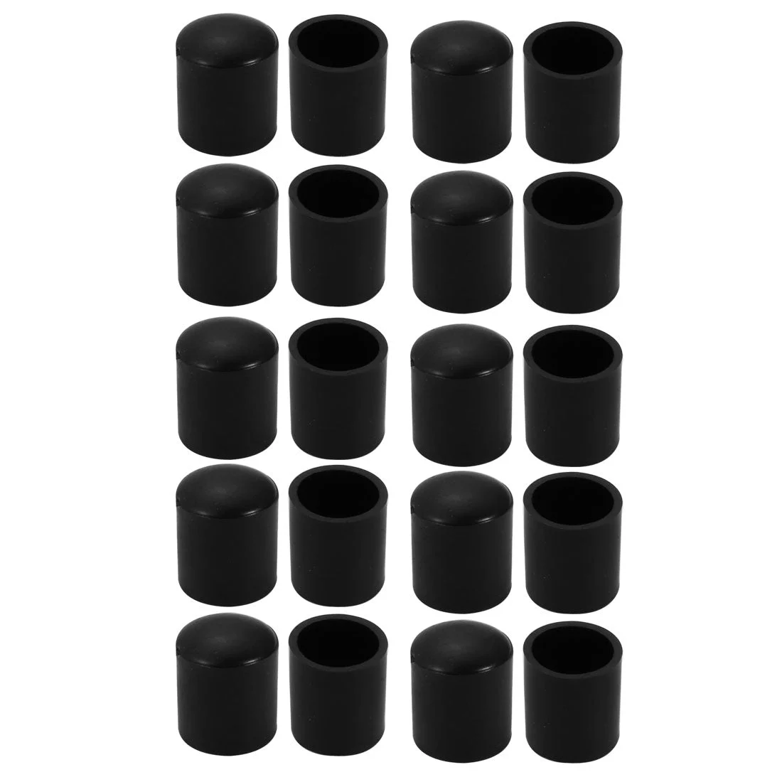 10m Inner Diameter Chair Leg Floor Protectors Table Feet Tips Covers Caps 20pcs