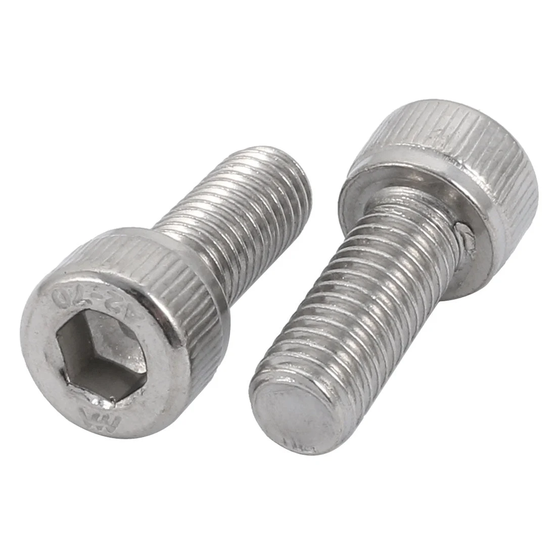 M8x20mm 304 Stainless Steel Left Hand Thread Hex Socket Head Cap Screw Bolt 2pcs