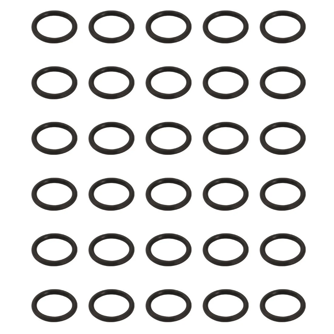 30pcs Black Nitrile Butadiene Rubber NBR O-Ring 12.5mm Inner Dia 2mm Width