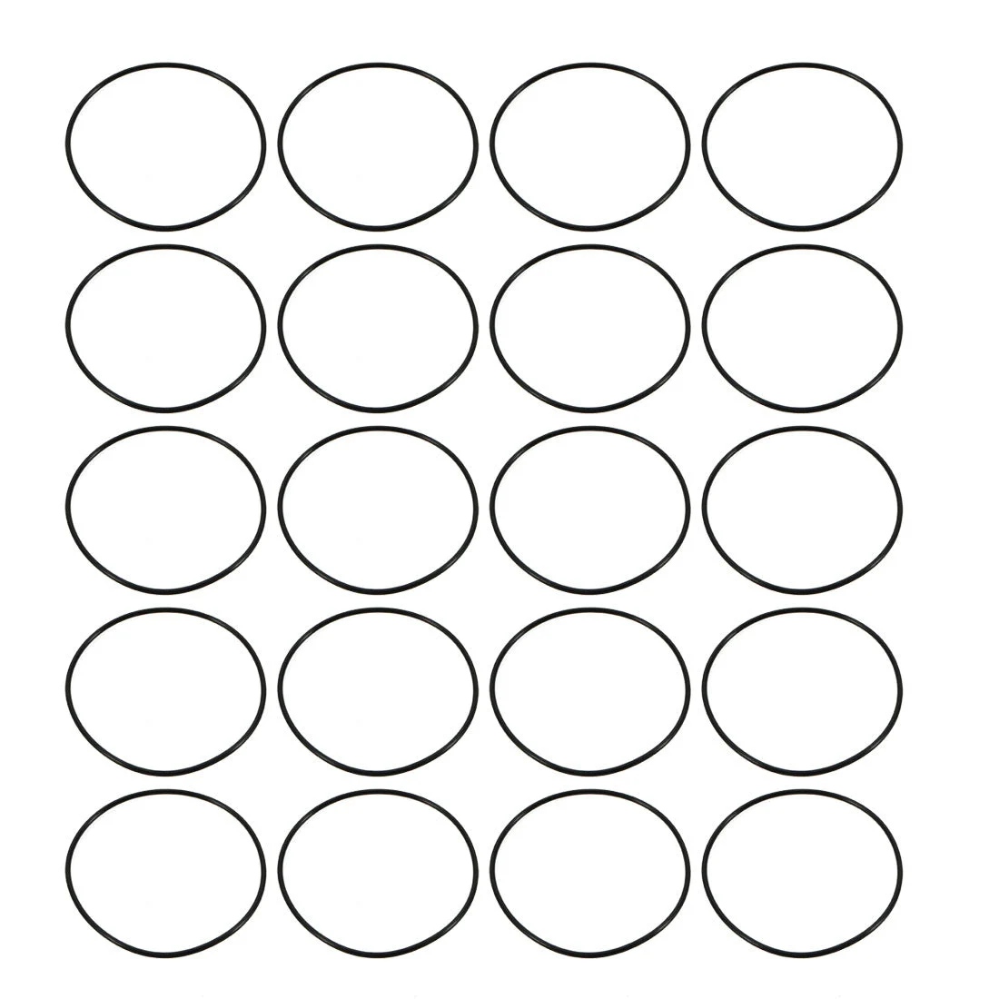 20pcs Black Nitrile Butadiene Rubber NBR O-Ring 40mm Inner Dia 1.2mm Width