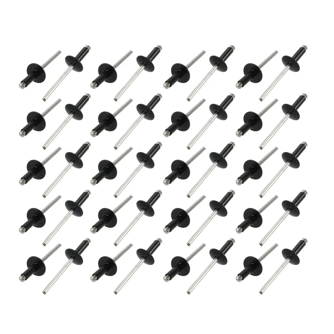40 Pcs 4.8mm x 14mm Aluminum Open End Large Flange Blind Rivets