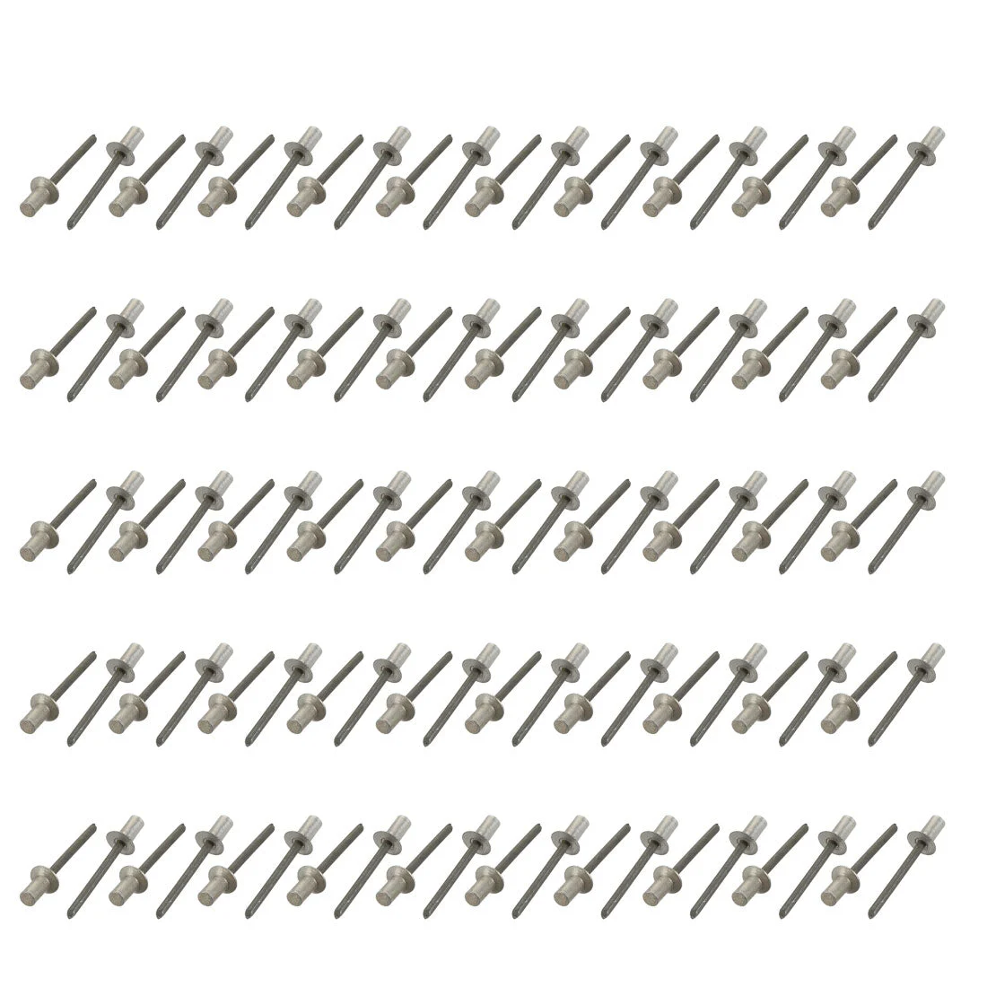 5mmx10mm Aluminum Countersunk Head Closed End Blind Rivets Fastener 100pcs