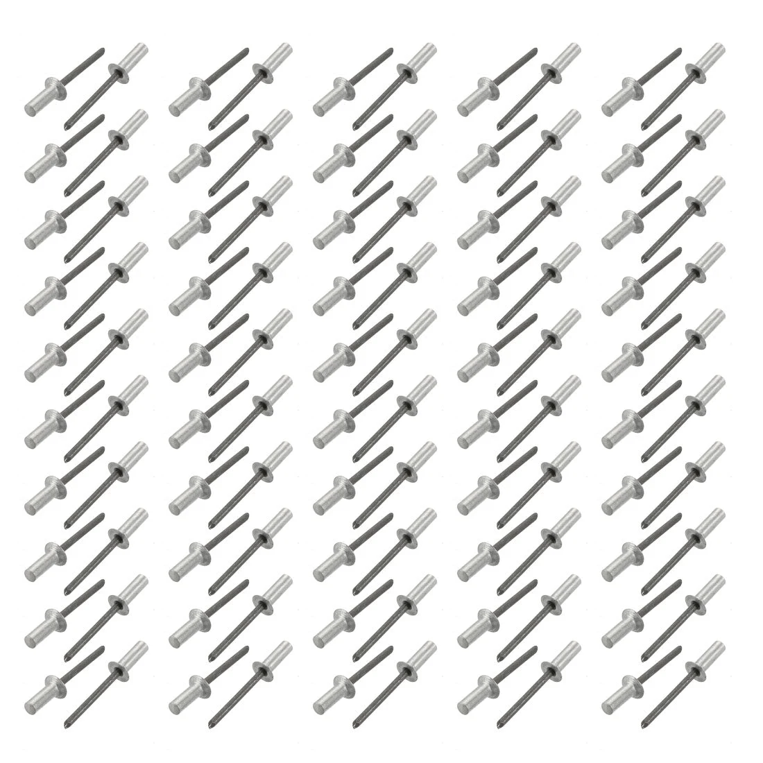5mmx15mm Aluminum Countersunk Head Closed End Blind Rivets Fastener 100pcs