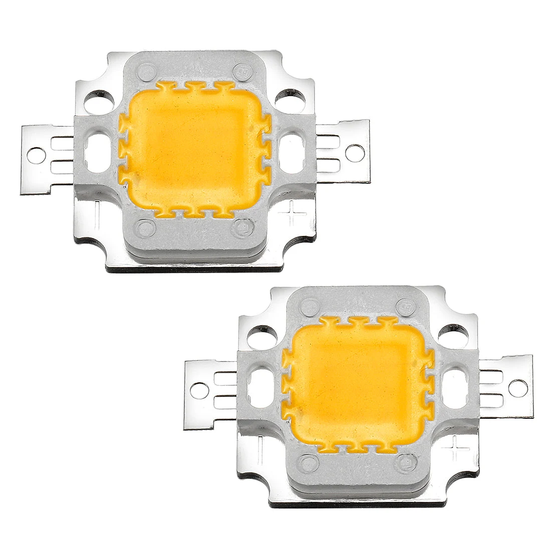 300mA 10W LED Chip Bulb Surface Mounted Devices Light Beads Warm White Super Bright High Power for Floodlight 2pcs
