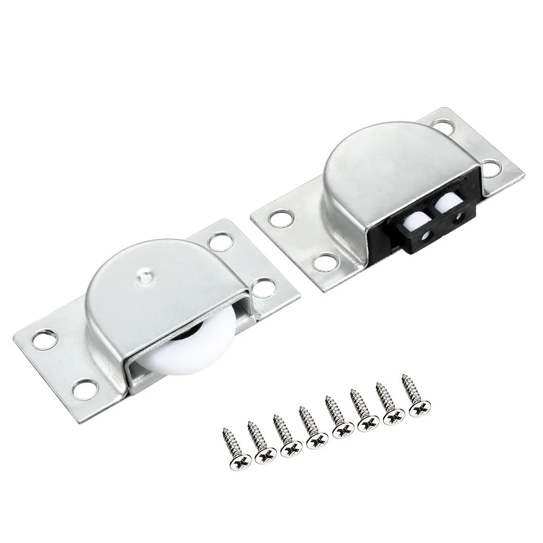 26mm Dia Single Wheel Furniture Cabinet Wardrobe Sliding Door Pulley 4 Set