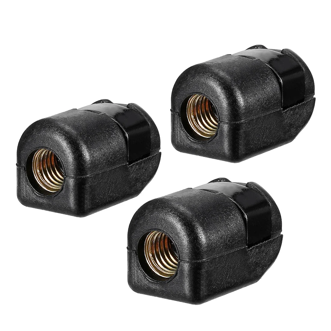 Gas Spring End Fitting Black Connector M8 Female Thread PA66A5 3pcs
