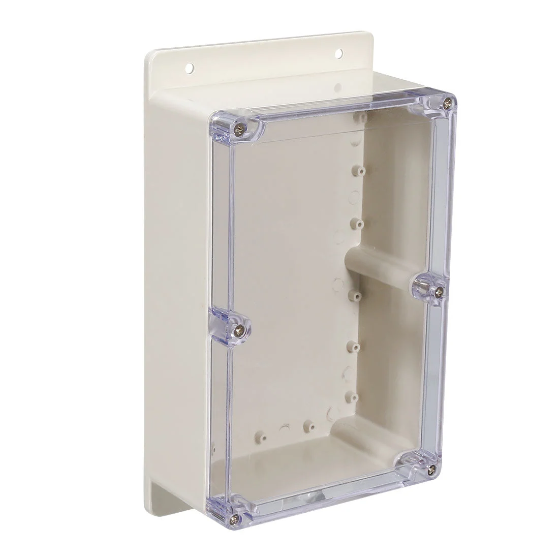 Uxcell 230*150*87mm Electronic ABS Plastic DIY Junction Box Enclosure Case Clear with Transparent Cover Fixed Hanger