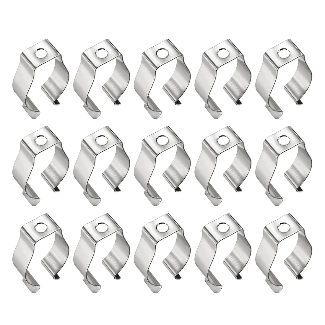 15 Pcs T8 LED Fluorescent Tube Lamp U Clips Holder (34 x 20 x9.5mm)