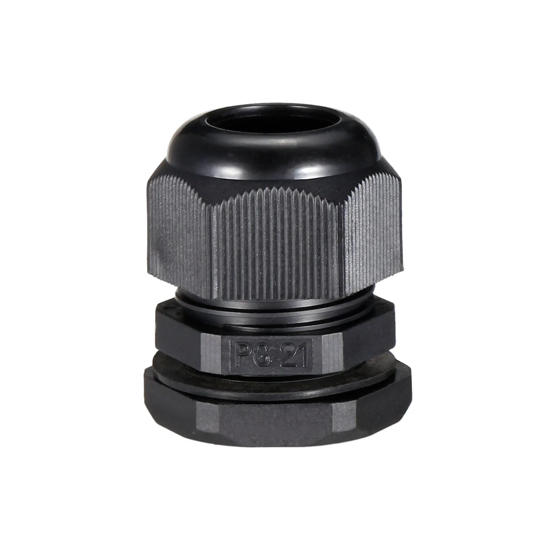 PG21 Cable Gland Waterproof Connector Plastic Wire Glands Joints Black for 13-18mm Dia Wires
