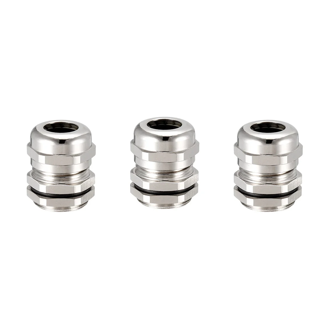 3Pc M20 Cable Gland Metal Waterproof Connector Wire Glands for 6mm-12mm Dia
