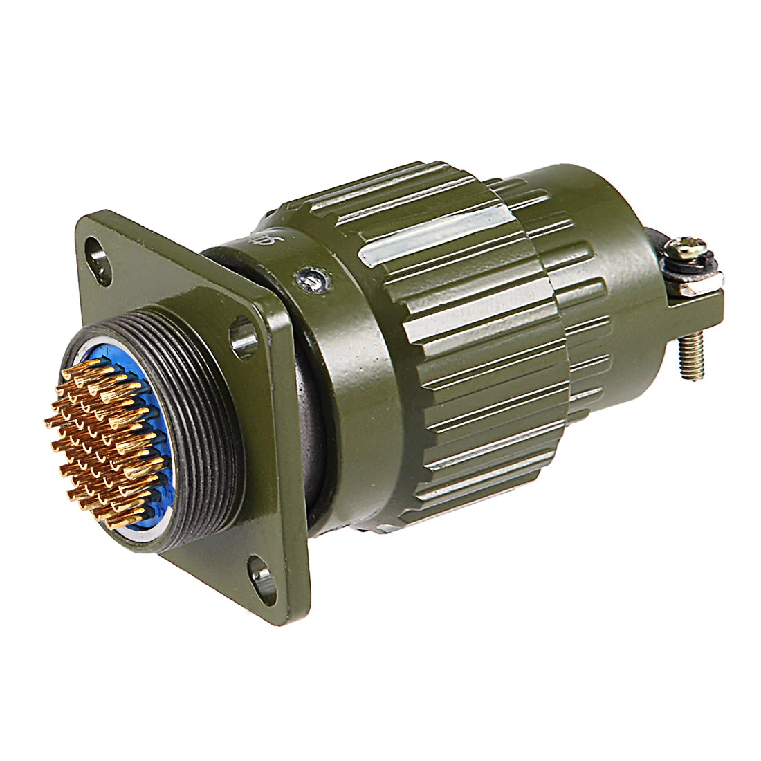 Aviation Connector, 28mm 37P YP28-37 Waterproof Male Wire Panel Power Chassis Metal Fittings Connector Aviation Silver Tone