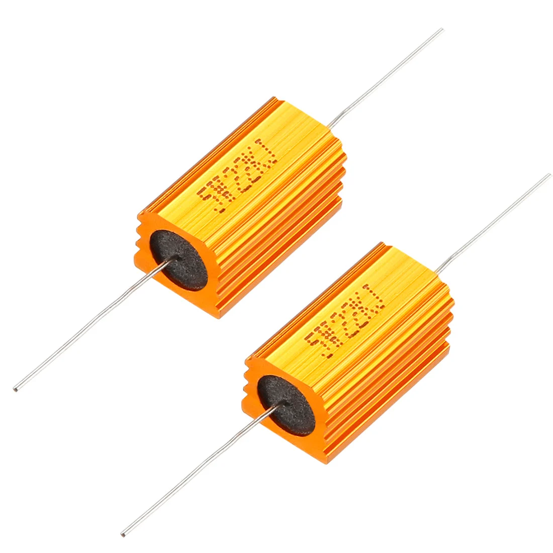 2 Pcs Aluminum Case Resistor 5W 22K Ohm Wirewound for LED Replacement Converter 5W22KRJ